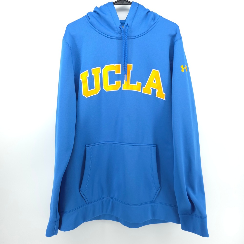 Under Armour Mens‎ Hoodie UCLA Storm1 Large Blue Pullover Collegiate Sweatshirt